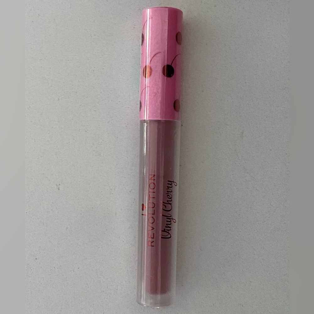 New I Heart Revolution Vinyl Cherry Liquid Lipstick - Sealed Container